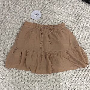 Princess Polly Tan Skater Skirt